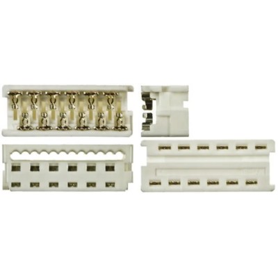 Molex 8-Way IDC Connector Female for Cable, 2 Row, 1.2A Current, 250V AC, Right Angle Orientation 90327-3308