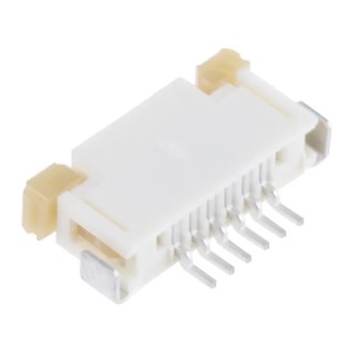 Molex 1 mm Pitch 6 Way Right Angle Female FPC Connector Solder 52207-0660