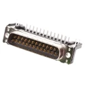HARTING D-Sub 25 Way Right Angle 2.76 mm Pitch Through Hole Connector with Board Lock Male 09653627811