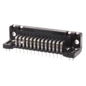 HARTING D-Sub 25 Way Right Angle 2.76 mm Pitch Through Hole Connector with Board Lock Male 09653627811
