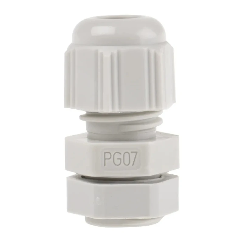 SIB SIB-TEC Series Grey Polyamide 6 Cable Gland PG7 Thread Size 2.5 mm to 6.5 mm, IP68, Locknut Included F7000700R