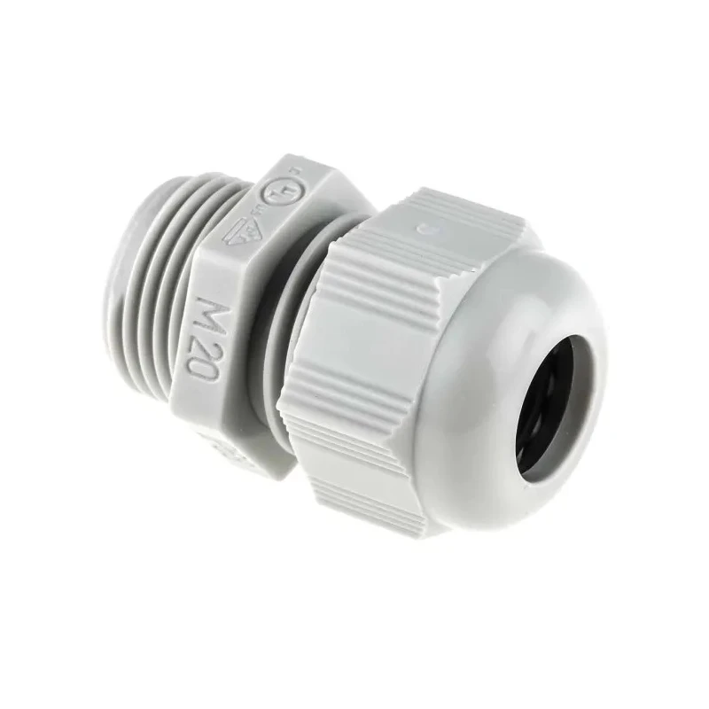 SIB TEC Series Grey Polyamide 6 Cable Gland, M20 Thread Size, 5 mm Min. Cable Diameter, 12 mm Max. Cable Diameter F7022050R