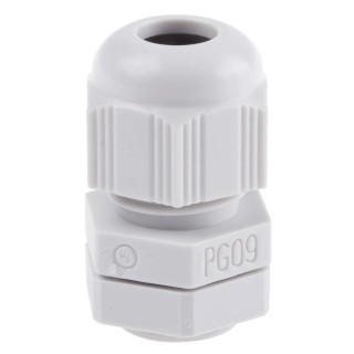 SIB SIB-TEC Series Grey Polyamide 6 Cable Gland PG9 Thread, 2.5 mm Min., 8 mm Max., IP68 F7000900R