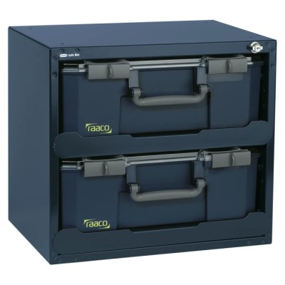 Raaco Grey Polycarbonate Steel Polypropylene Compartment Box 403 mm x 451 mm x 330 mm 136396