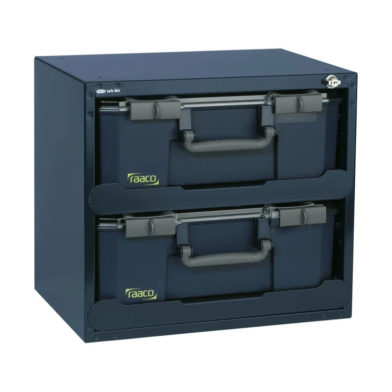Raaco Grey Polycarbonate Steel Polypropylene Compartment Box 403 mm x 451 mm x 330 mm 136396