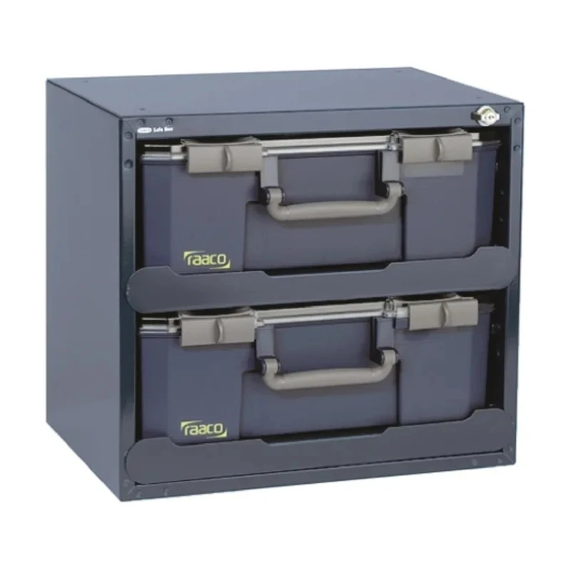 Raaco Grey Polycarbonate Steel Polypropylene Compartment Box 403 mm x 451 mm x 330 mm 136396