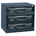 Raaco 3 Cell Blue Polypropylene Steel Polycarbonate Compartment Box 403 mm x 451 mm x 330 mm 136389