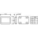 Fox Electronics 100MHz Clock Oscillator ±50 ppm HCMOS 4-Pin Surface Mount S73305-100.000-X-15