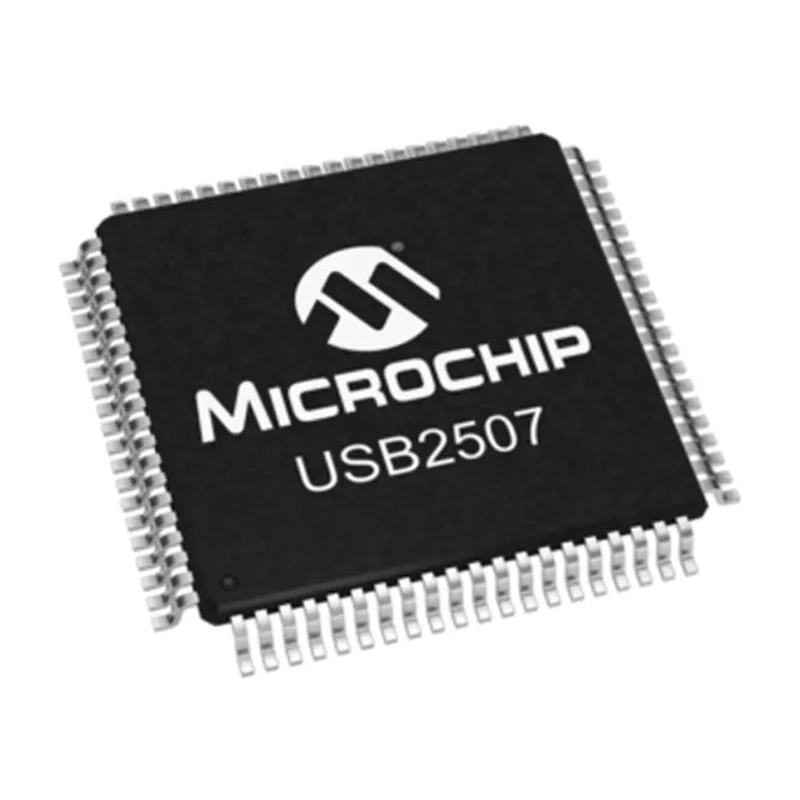 Microchip Controller IC USB2507-ADT, 3-Channel 480 Mbps, 3.6V Dual Supply, USB 2.0, 80-Pin TQFP USB2507-ADT