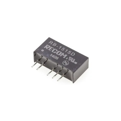 Recom 1W DC/DC Converter Through Hole 15V DC Output 33mA 12V Input RB-1515D