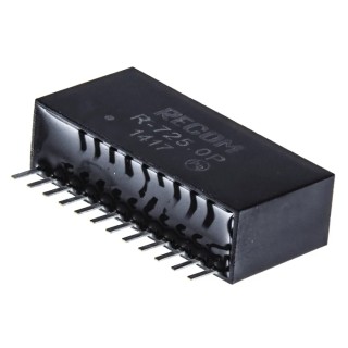 Recom Through Hole Switching Regulator 5V DC Output Voltage 2A Output Current, 10W Power, SIP Package R-725.0P