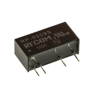 Recom High-Efficiency DC/DC Converter Through Hole SIP Package 9V DC Output 111mA RP-0509S