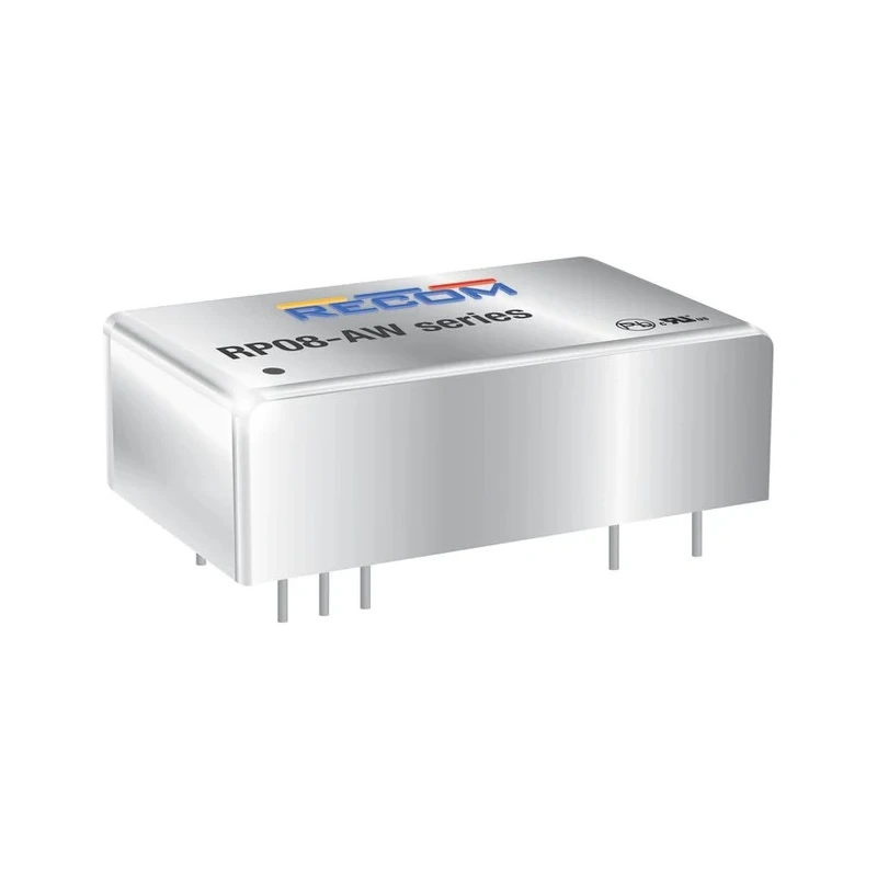 Recom DC/DC Converter RP08-AW Series 5V DC 1.6A 24V DC Input 8W Through Hole DIP Package RP08-AW
