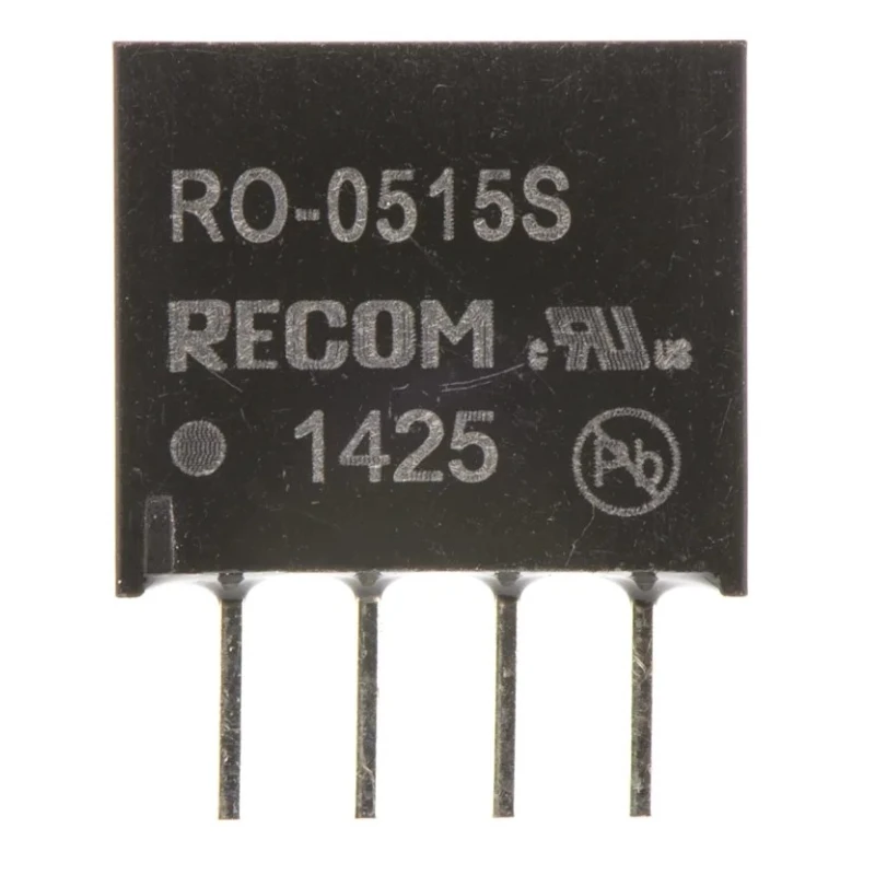 Recom DC/DC Converter 15V dc Output, 66 mA, 5V dc Input, 1W Through Hole RO-0515S