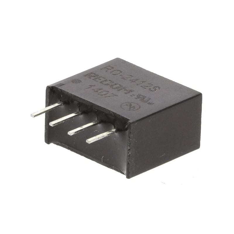 Recom DC/DC Converter 12V DC Output 83mA, 24V DC Input, 1W Power, Through Hole Mounting, 6-Pin RO-2412S