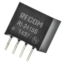 Recom DC/DC Converter 15V Output, 133mA, 24V DC Input, 2W Power, Through Hole Mount RI-2415S