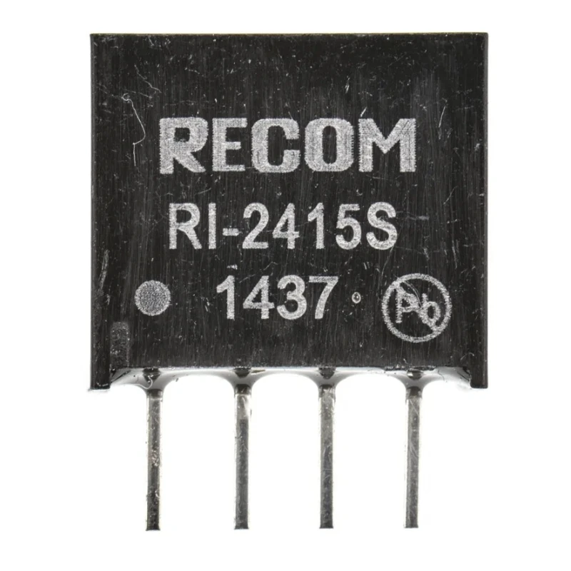 Recom DC/DC Converter 15V Output, 133mA, 24V DC Input, 2W Power, Through Hole Mount RI-2415S