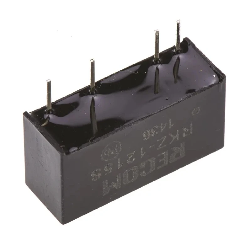 Recom DC/DC Converter 15V DC Output, 132mA, 12V DC Input, 2W Output Power, Through Hole Mount RKZ-1215S