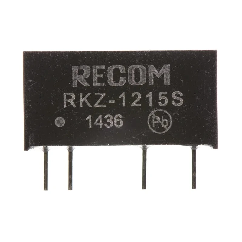 Recom DC/DC Converter 15V DC Output, 132mA, 12V DC Input, 2W Output Power, Through Hole Mount RKZ-1215S