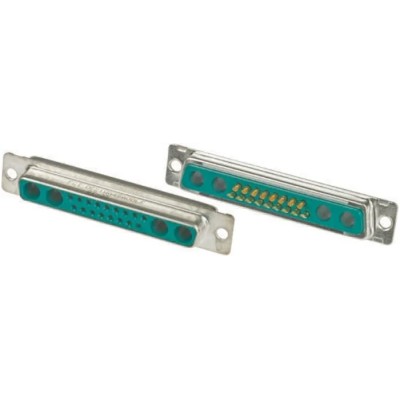 Amphenol Communications Solutions DW 21 Way Straight Panel Mount D-Sub Connector Female DC21WA4SA00LF