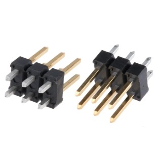 Amphenol Communications Solutions Bergstik Series Straight Through Hole Pin Header, 6 Contacts, 2.54 mm 77313-101-06LF