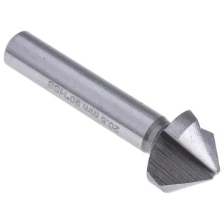 RS PRO Countersink HSS Drill Bit 20.5 mm Head Diameter, 3 Flutes, 90° Angle, 63 mm Length 673-8710