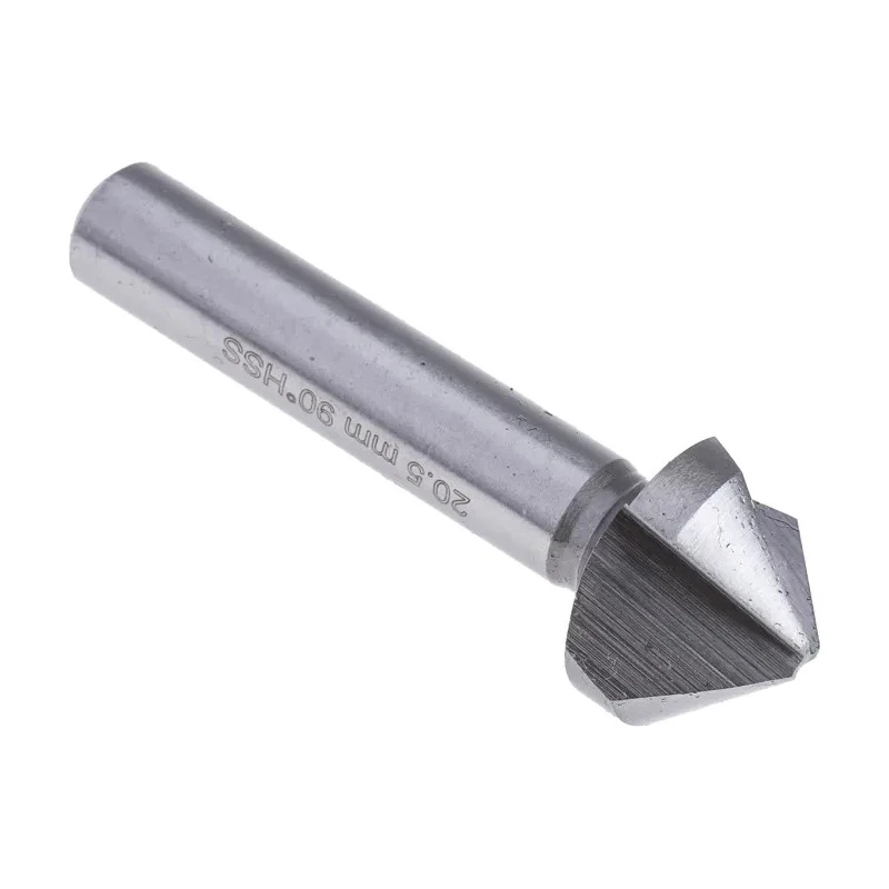 RS PRO Countersink HSS Drill Bit 20.5 mm Head Diameter, 3 Flutes, 90° Angle, 63 mm Length 673-8710