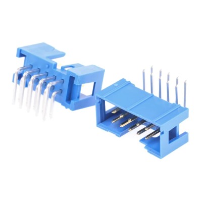 Amphenol Communications Solutions Quickie Series Right Angle Through Hole PCB Header, 10 Contacts, 2.54 mm 75867-101LF