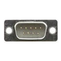 ASSMANN WSW 9 Way Straight Panel Mount D-Sub Connector Metal Housing Brass Contact Gold Plating 500V 3A A-DS 09 LL/G