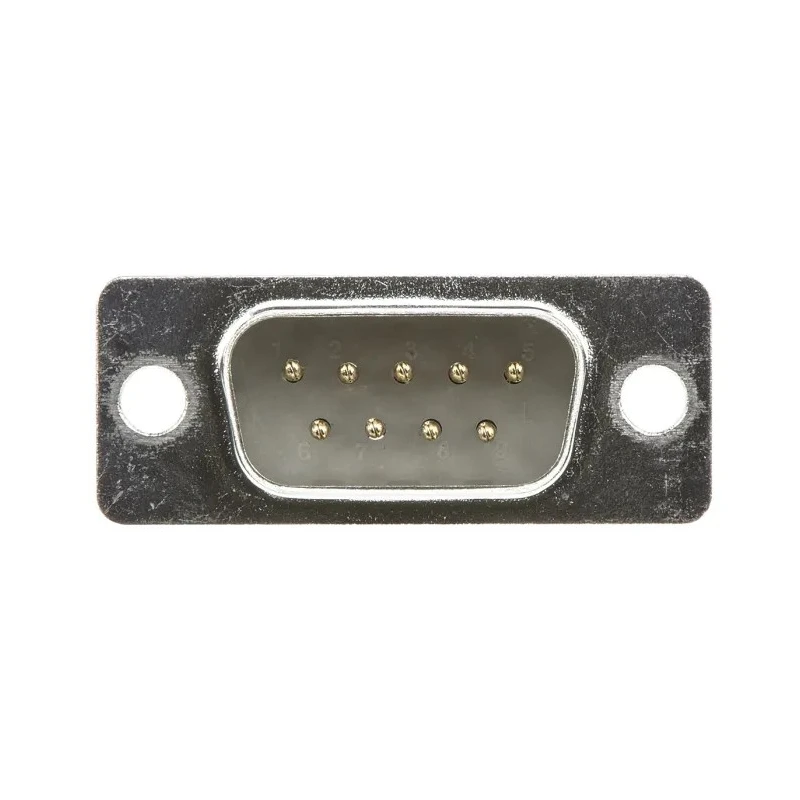 ASSMANN WSW 9 Way Straight Panel Mount D-Sub Connector Metal Housing Brass Contact Gold Plating 500V 3A A-DS 09 LL/G