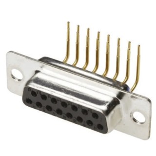 RS PRO D-Sub Connector 9 Way Right Angle 2.77 mm Pitch Through Hole Female DF-9 A-DF 09 AA/Z