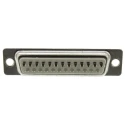 RS PRO 25 Way Straight 2.77 mm Pitch Panel Mount D-Sub Connector A-DS 25 LL/Z