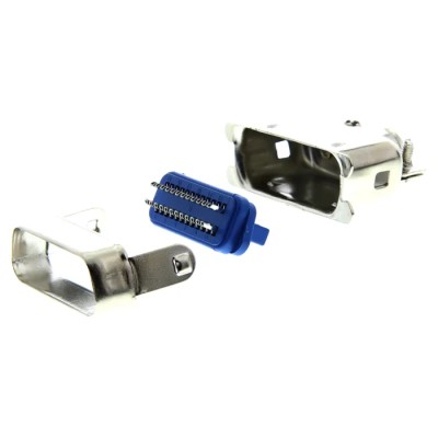 ASSMANN WSW 24 Way Male Straight SCSI Connector 2.16 mm Pitch Brass Gold Tin Alloy Nickel Contacts Polybutylene A-57/24 M
