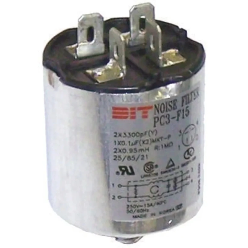 Roxburgh EMC PC3-F15P Screw RFI Filter 15A 250V ac/dc Tab Termination 1 Phase