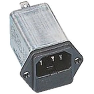 Roxburgh EMC IEC Filter RIR0222H 250 V AC 250 V DC 2A Screw Mount Faston Termination RIR0222H
