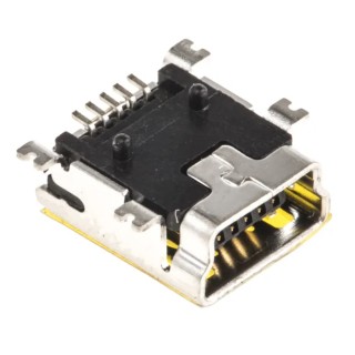 ASSMANN WSW Straight Surface Female USB Type B Connector USB 2.0 1 Port 30V A-USB B-M5-SMD-C