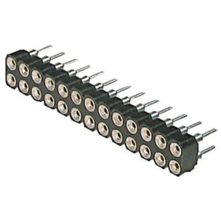ASSMANN WSW AWD Series Straight Through Hole PCB Socket, 20-Contact, 2 Row, 2.54 mm Pitch Solder AWD 127/20/Z-T