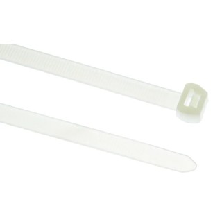 HellermannTyton Non-Releasable Cable Tie, 385 mm Length x 7.6 mm Width, Natural Polyamide 66 118-00067 T120ROS-PA66HS-NA