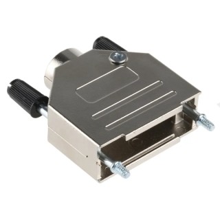 ASSMANN WSW Zinc Straight D-Sub Backshell 15 Way, Silver Metallised Housing AMET-15 RS