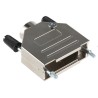 ASSMANN WSW Zinc Straight D-Sub Backshell 15 Way, Silver Metallised Housing AMET-15 RS