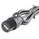 ASSMANN WSW USB Cable Female USB Type A to Female Unterminated 1 m Black PVC Jacket USB 2.0 A-KAB-USBA-FS-1M