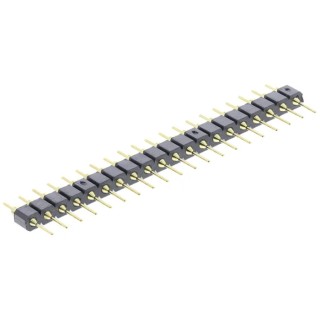 ASSMANN WSW AW Series Straight Through Hole Pin Header 20 Contacts 2.54 mm Pitch 1 Row Unshrouded AW 122-20/G-T