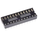 ASSMANN WSW 2.54 mm Pitch Vertical 24 Way Through Hole Stamped Pin Open Frame DIL Socket 1A A 24-LC/7-T