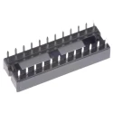 ASSMANN WSW 2.54 mm Pitch Vertical 24 Way Through Hole Stamped Pin Open Frame DIL Socket 1A A 24-LC/7-T