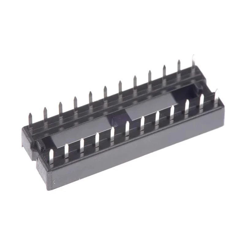 ASSMANN WSW 2.54 mm Pitch Vertical 24 Way Through Hole Stamped Pin Open Frame DIL Socket 1A A 24-LC/7-T