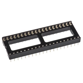 ASSMANN WSW 2.54 mm Pitch Vertical 40 Way Through Hole Stamped Pin Open Frame DIL Socket 1A A 40-LC-TT