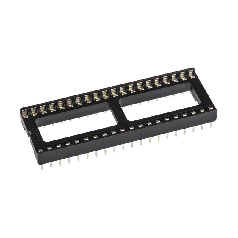 ASSMANN WSW 2.54 mm Pitch Vertical 40 Way Through Hole Stamped Pin Open Frame DIL Socket 1A A 40-LC-TT