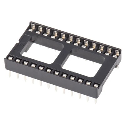 ASSMANN WSW 2.54 mm Pitch Vertical 24 Way Through Hole Stamped Pin Open Frame DIL Socket 1A A 24-LC-TT