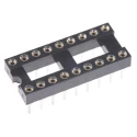 ASSMANN WSW 2.54 mm Pitch Vertical 18 Way Through Hole Turned Pin Open Frame DIL Socket 3A AR 18 HZL-TT