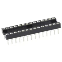 ASSMANN WSW 2.54 mm Pitch Vertical 28 Way Through Hole Turned Pin Open Frame DIL Socket 3A AR 28 HZL/7-TT